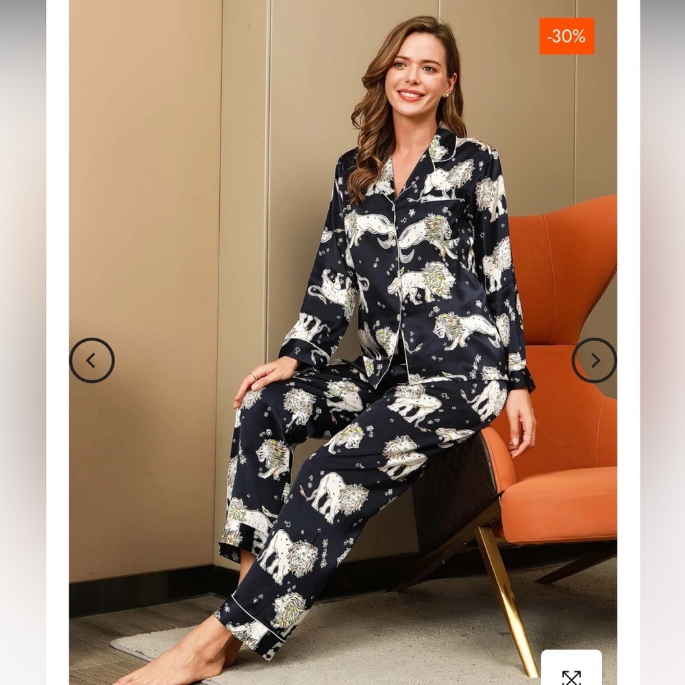 Olivia Von Halle (Leo) Lion Pajama Shirt